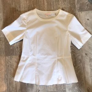 White Rebecca Taylor peplum top
